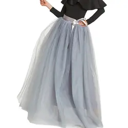 La estrella de mar/юбка для девочек, новинка, 28 цветов, 100 см, ТРАПЕЦИЕВИДНОЕ Тюлевое платье с фатиновой юбкой, длинное предложение, hoepelrok, высокое