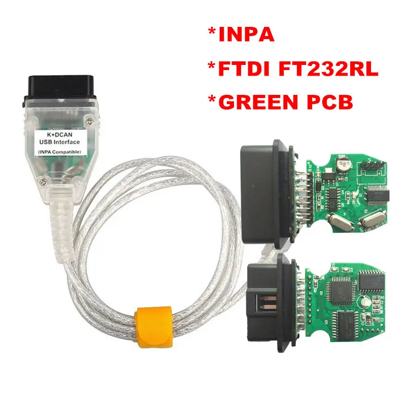 Новейший FTDI FT232RL для BMW INPA K+ DCAN USB совместимый интерфейс K может для BMW серии INPA кулак BMW 20Pin OBD OBD2 код ридер - Цвет: INPA