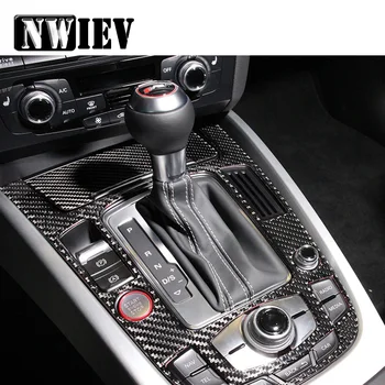 

NWIEV Car Styling Trim Stickers Wholesale For Audi A4 B6 B8 B7 B5 A5 Q5 On Cars Gears Shift Panels Carbon Fiber Accessories