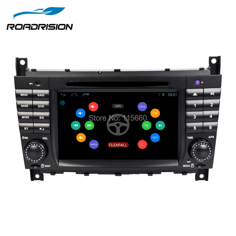 RoadRision 2DIN Android 6 0 Автомобильный DVD GPS Радио Навигация для Mercedes Benz W203 W209 W219 A Class A160 C C180