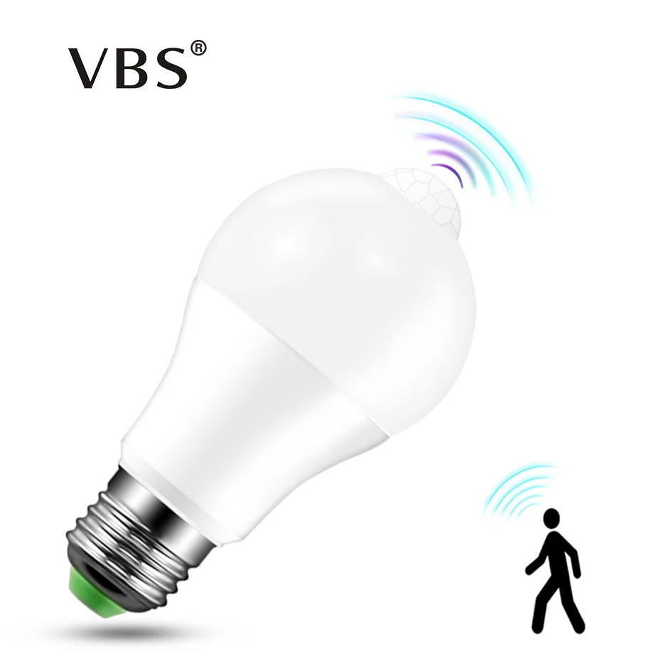 

E27 B22 LED Bulb Auto Motion Control PIR Infrared Body Light Bulb energy saving bombilla led 220/110v For Yard Entrance Lighting