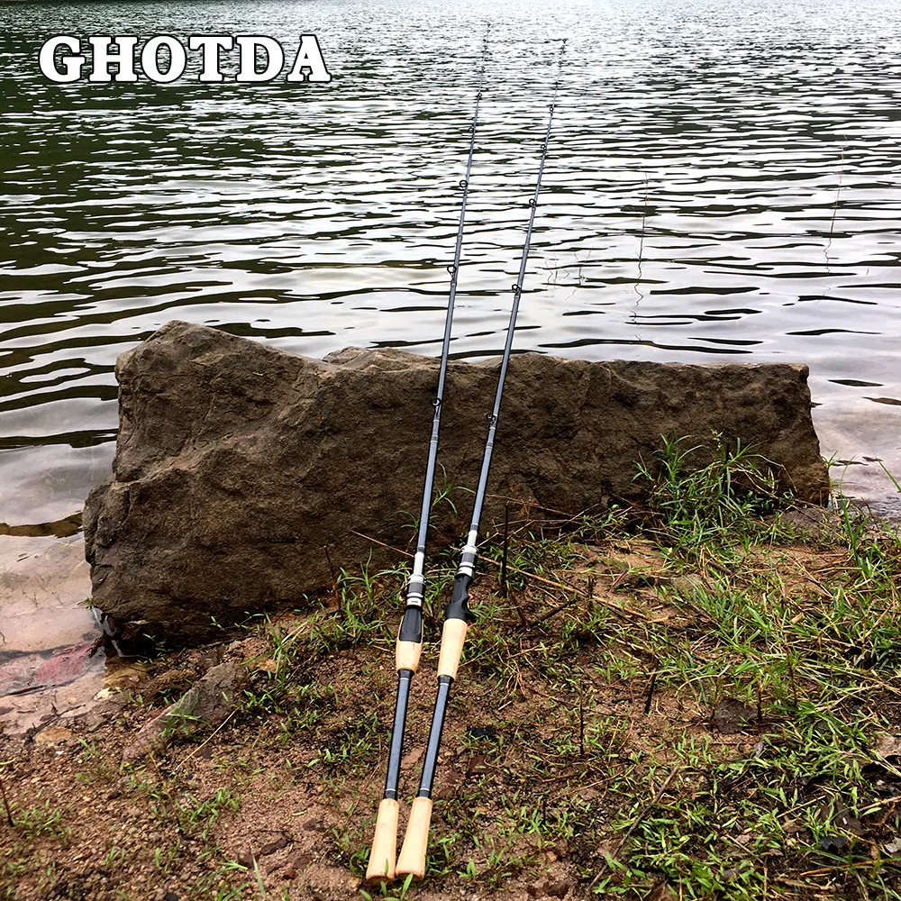 GHOTDA Baitcasting Lure Fishing Rod 2.1M 2.4M 2.7M Carbon Spinning Casting Fishing Rod