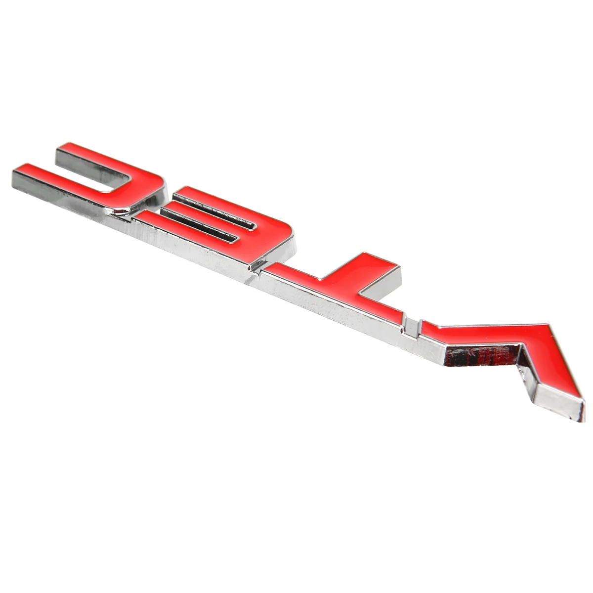 Car DIY Decoration 1pc 3D Full Metal Car Body Badge Sticker VTEC Logo Car Styling Emblem Decals for Honda Red+Silver