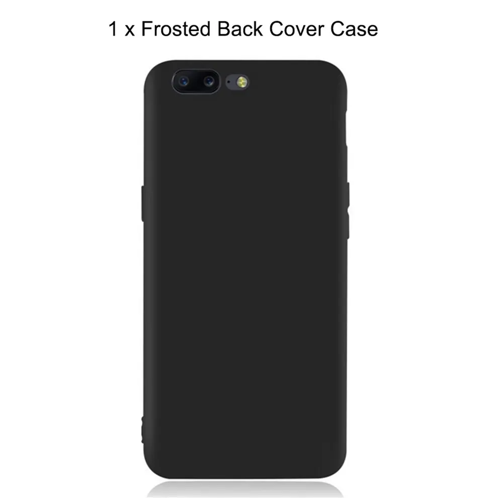 

8pcs Black Frosted Protective Back Cover Case Soft Silicone Phone Case For Oneplus5 A5000