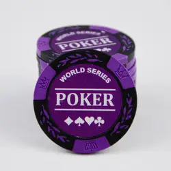 25 шт./компл. Фишки для покера Техасский Холдем 14 г глины круглый покер без значение казино монеты покер оптовая продажа