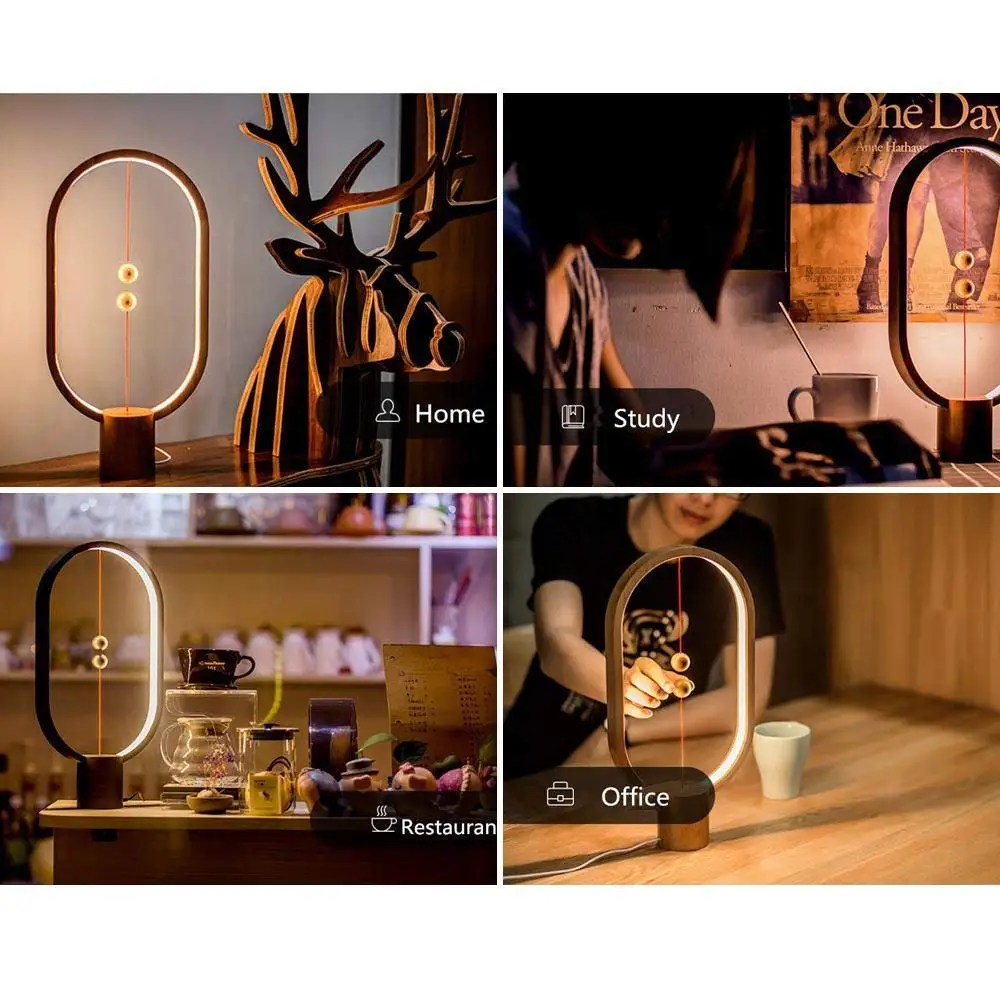 Antique Home Decoration Wood Miniature Figurines Magnetic Heng Balance Lamp Bedroom Office Table Night Lamp Novel Kids Gift Antique Home Decoration Wood Miniature Figurines Magnetic Heng Balance Lamp Bedroom Office Table Night Lamp Novel Kids Gift