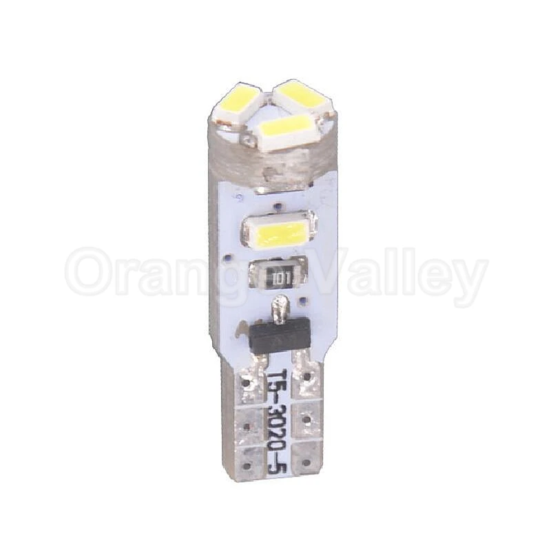 10 шт. T5 3014 SMD W1.2W 73 74 5 светодиодный фонарь для автомобиля, супер яркие лампы для интерьера, 12 В постоянного тока