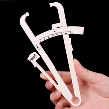 1 pc pessoal corpo perda de gordura tester calculadora pinça de fitness clipe de medição de gordura ferramenta magro gráfico skinfold teste instrumen