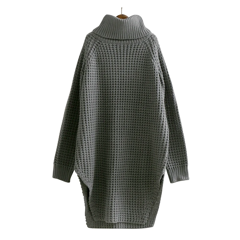 CHICEVER Осенняя водолазка женский свитер для женщин с длинным рукавом трикотажные пуловеры сохраняющие тепло черные свитера модная одежда - Цвет: gray