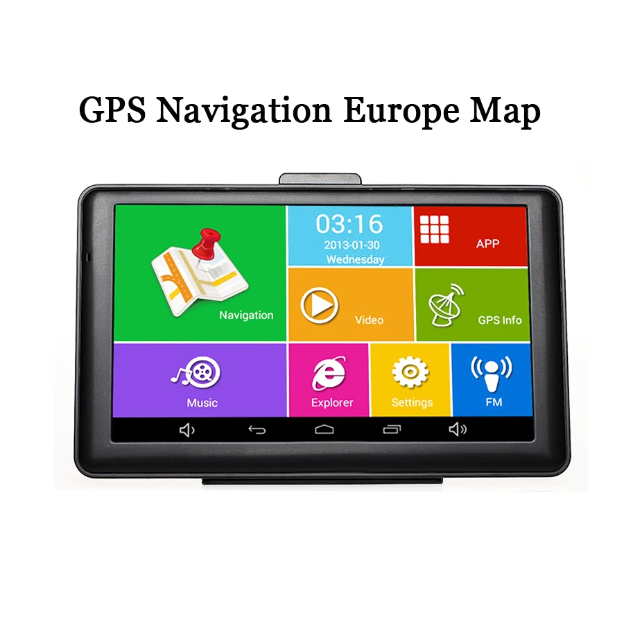 

7'' Android Touch Screen Capacitive GPS Navigation Europe Map Wifi Bluetooth MP3 MP4