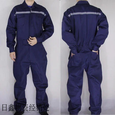 M-4XL! Новая мужская одежда хлопок, цельный костюм для работы, Летний комбинезон, костюмы диджея певца - Цвет: Синий