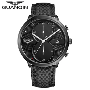 

Top Brand Men Casual Wristwatches Mens Sport Waterproof Quartz Watch Fashion Military Leather Chronograph Montre Homme