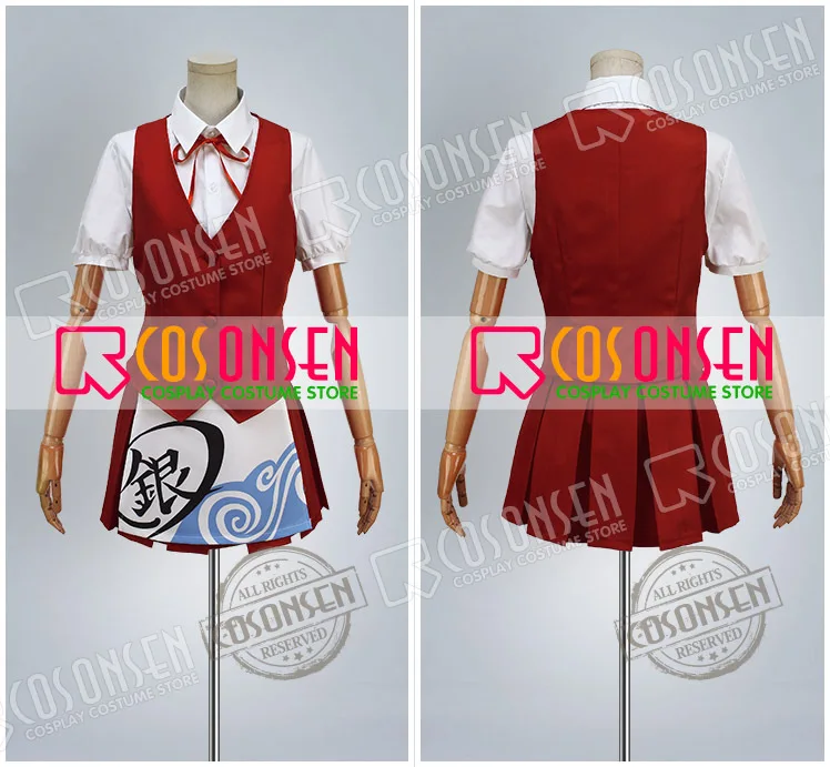 Косплей ONSEN Silver Soul Gintama кафе и бар Кагура официант косплей костюм все размеры|cosplay