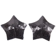 Для женщин сексуальные Стикини звезда пирожки пентаграмма блестки накладки на соски Клубная одежда наклейки для сосков флирт Boob ленты