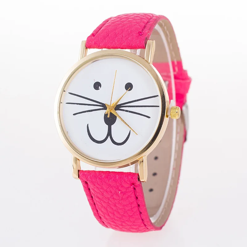 

Quartz Watches Casual Wooden Color Leather Strap Female Wristwatch Relogio Masculino Ladies Watch