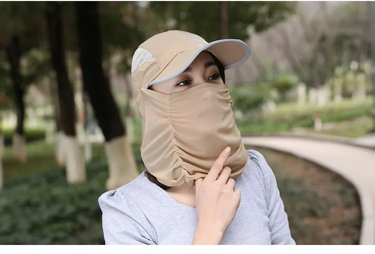 It can be folded ! ladies summer hats sun visors for women sun visor hat for men visor cap sun hat with neck protection sun visor hat for men (12)