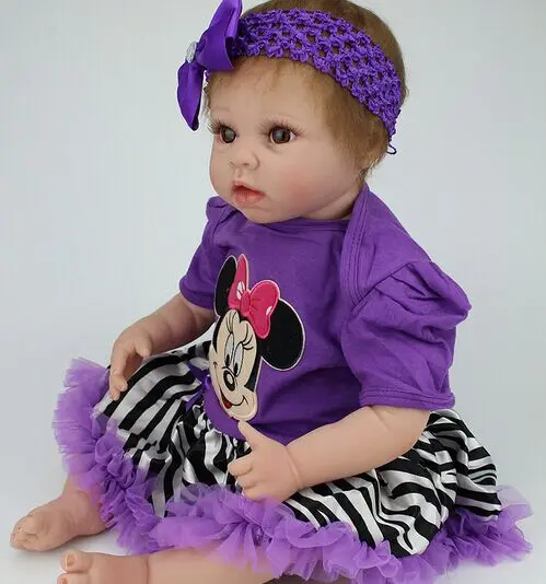NPK Reborn Dolls Collection Handmade Realistic Silicone Alive Baby Doll 22 Inch 55 cm