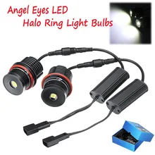 2 pz 80 w Fari alogeni di profondità Free error LED Halo Anello Lampadine Per BMW E39 E53 E60 E63 Super Luminoso auto Della Lampada della Luce Anteriore Del Faro