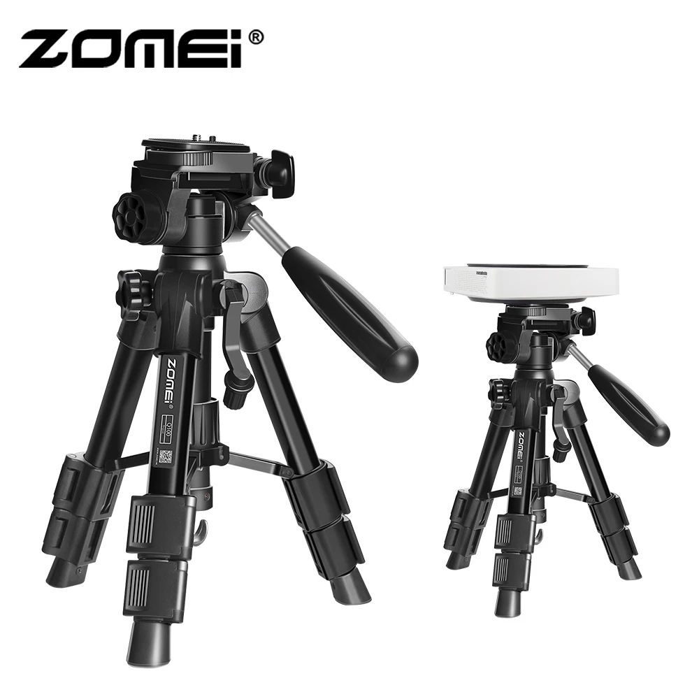 Cheap ZoMei Original LCD Projector Bracket Professional Adjustable Aluminum Alloy Tripod Projection Accessories For AUN C80 X2 D5s