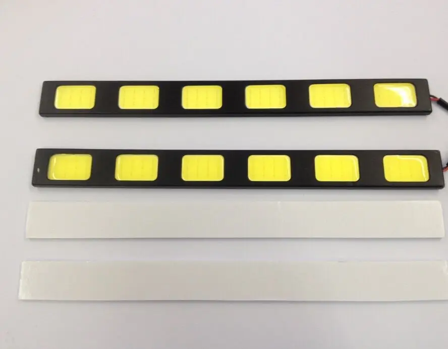 

12V  6W LED 2 pcs  COB Car Auto DRL conducao Daytime Running luz de nevoeiro luz branca 17 cm