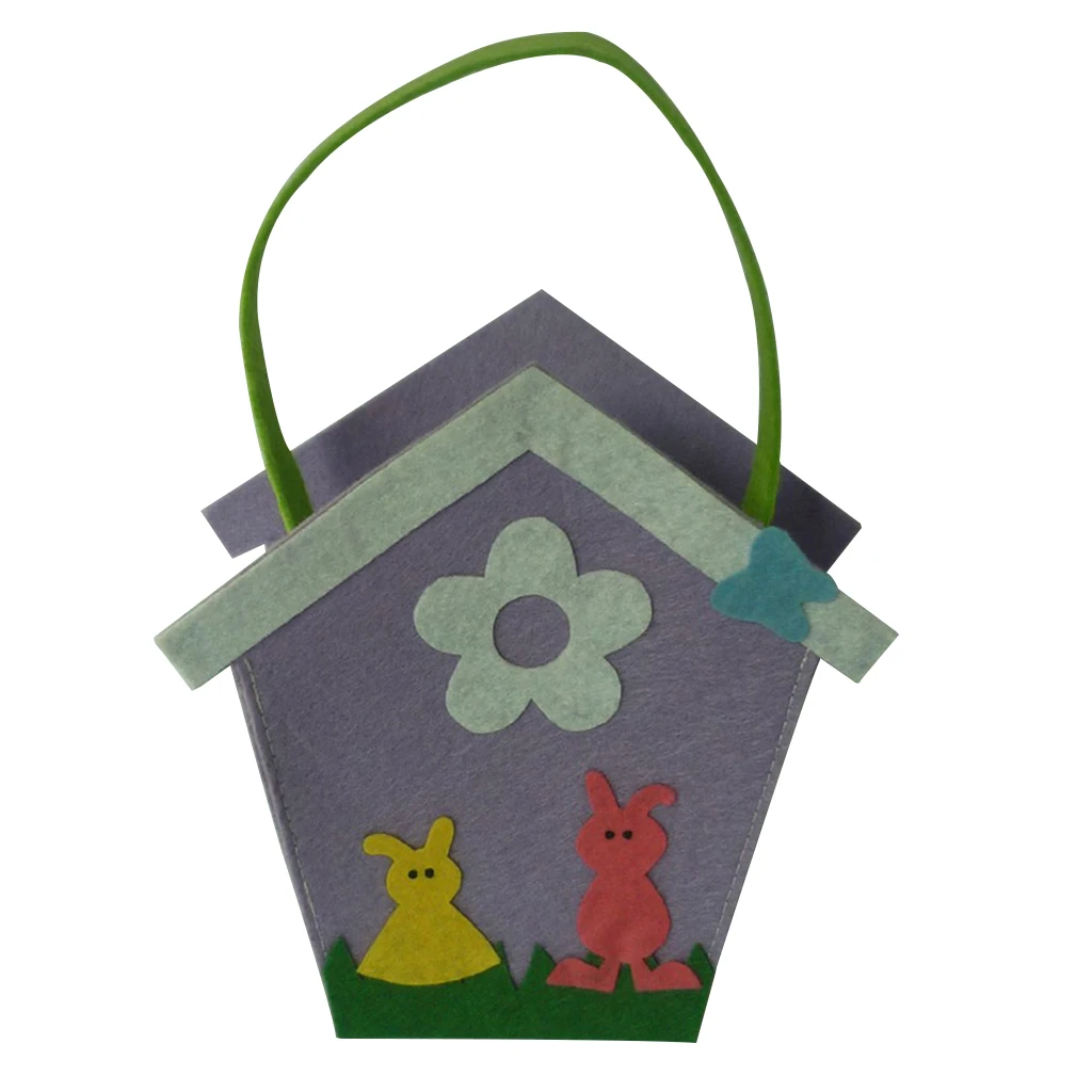 fityle Kids Candy Bags Portable Easter Handbag Gift Bag Party Favor Cute Cookie Gift Candy Bags Easter Party Favors