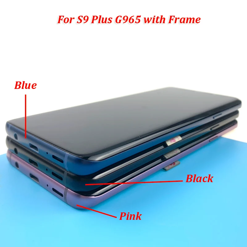 S9 ЖК дисплей с рамкой для SAMSUNG Galaxy + Plus G960 G965 сенсорный экран дигитайзер|Экраны