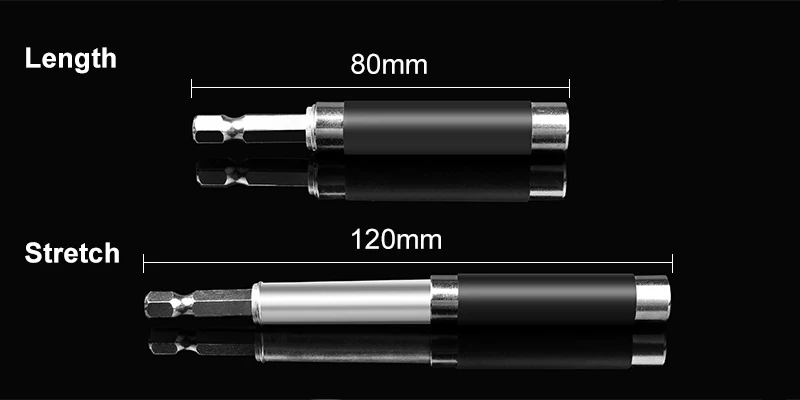 1/" 120 мм шестигранный хвостовик быстросъемные многотуковые биты наконечник Магнитная отвертка Набор бит держатель адаптер головка для ремонта телефона ноутбука