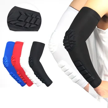 

Man Sleeve Honeycomb Elbow Pads Crashproof Football Basketball Shooting Arm Sleeve Elbow Support Protection
