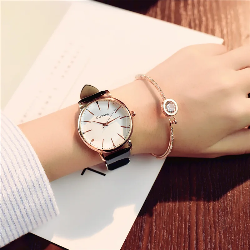 Новые модные брендовые кожаные часы для женщин, женские повседневные кварцевые наручные часы reloj mujer, женские элегантные наручные часы, часы для девушек