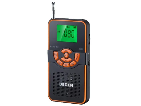 DEGEN de22 Радио AM FM стерео коротковолновое приемник цифрового Дисплей карты mp3 fm