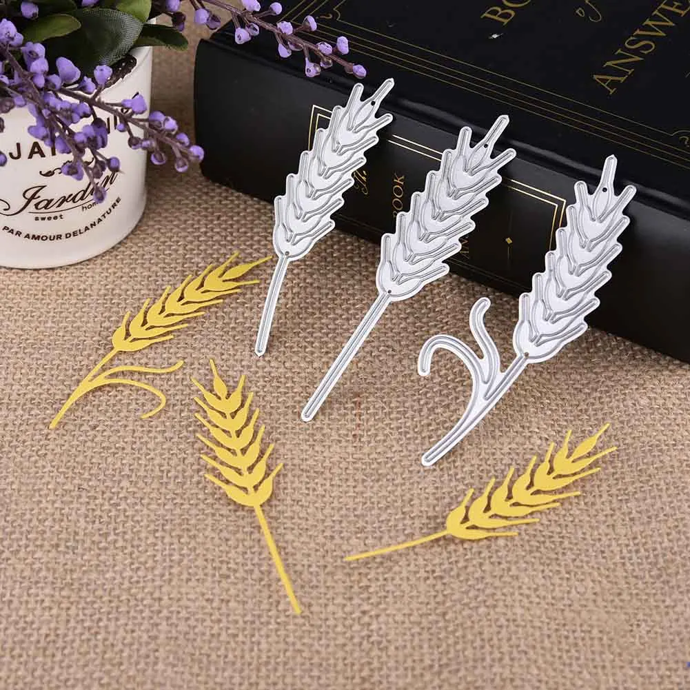 

Hot DIY Carbon Steel Wheat Cutter Die Handmade Molding Cutting Template Decoration Scrapbook Craft Die LFD