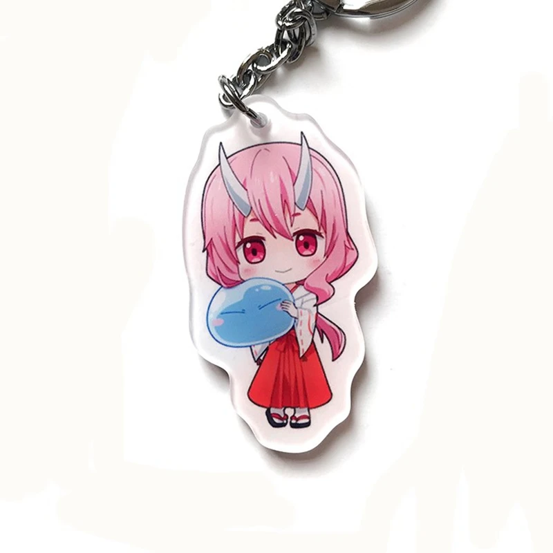 Anime Rimuru Tempest Benimaru Shuna Shion Souei Hakurou Ranga Acrylic Model Keychain Pendant Key Chains Christmas gift (8)