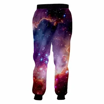 

Spring Autumn mens Clothing Hip Hop Dance trousers multiple styles starry sky digital Creative Print casual mens joggers pants