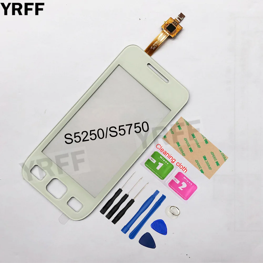3,2 ''для samsung Galaxy Wave 525 S5250 S5750 S5750E сенсорный экран дигитайзер Сенсорная панель Переднее стекло объектив сенсор