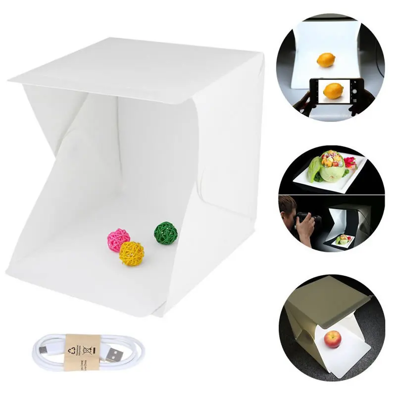 Led Studio Mini Portable Photography USB Tabletop Shooting Soft Photo Light Box | Электроника