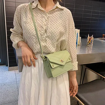 

Bags For Women 2020 Solid Color Messenger Bags Plain Small Square Bag Wild Diagonal Bag Versatile Handbags Bolsos Mujer ##5