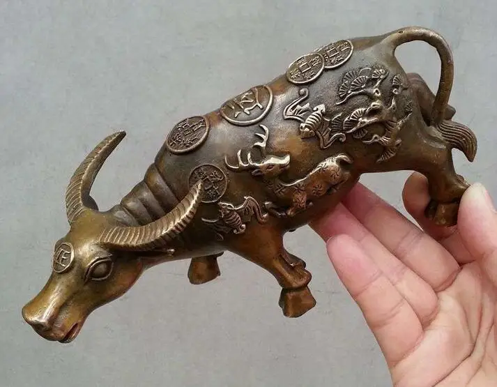Bronze classical animal Statue Ox Sculpture statues oxenin Statues