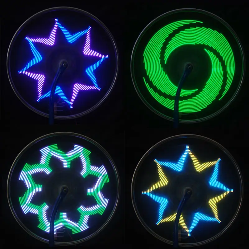 Flash Deal Leadbike Bicycle Wheel Light Double Display 21 Flash Patterns With 32 RGB LED Lights Lamp for Bikes Night Riding Free Shipping 3