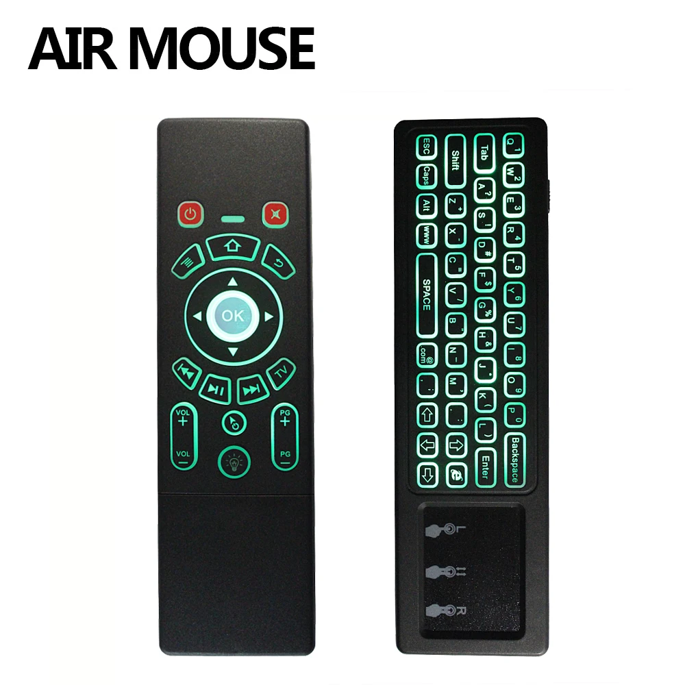 Backlit T6 2.4G Fly Air Mouse with Keyboard&Touchpad Wireless Smart Remote Control for X96 H96 pro Smart Android TV Box Mini PC Backlit T6 2.4G Fly Air Mouse with Keyboard&Touchpad Wireless Smart Remote Control for X96 H96 pro Smart Android TV Box Mini PC