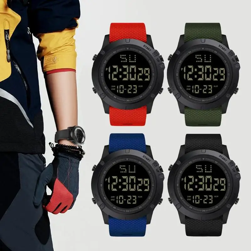 Military Sport Watch Men Top Brand Luxury Electronic LED Digital Wrist Watch Waterproof Male Clock For Man Relogio Masculino