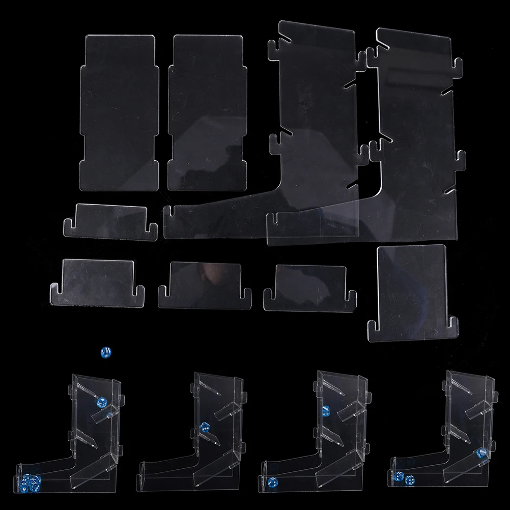 

Top Quality Throw the dice Creative Dices Game Tower Transparent Dice Tower Game Accessories