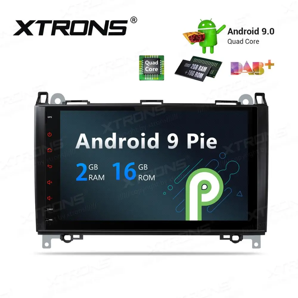 Cheap 9" Android 9.0 Pie OS Car Multimedia Navigation GPS Radio for Mercedes-Benz Viano/Vito W639 2006-2018 & A-Class W169 2004-2012 3