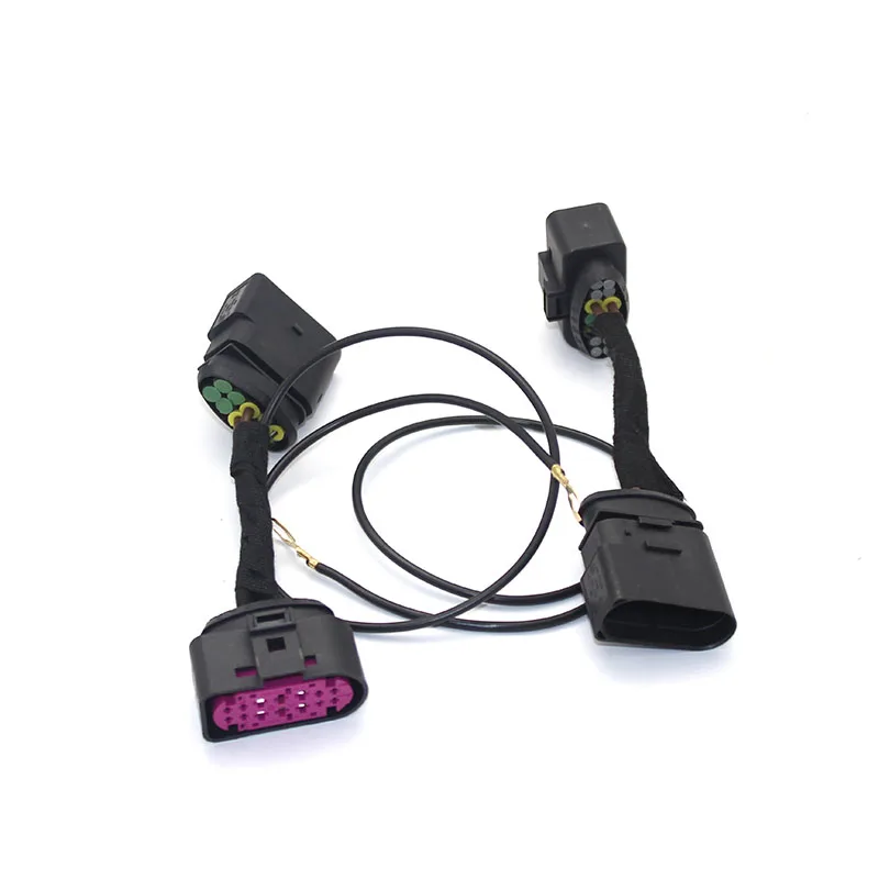 Car HID Xenon Headlight 10 to 14 Pin Connector Adapter For VW Golf 6 VI