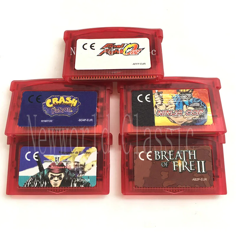 

Fin Figh One Ninja Cop CT 3 Crash Band FusioBioterror EU Version for 32 Bit Video Game Cartridge Console Card Handheld Player