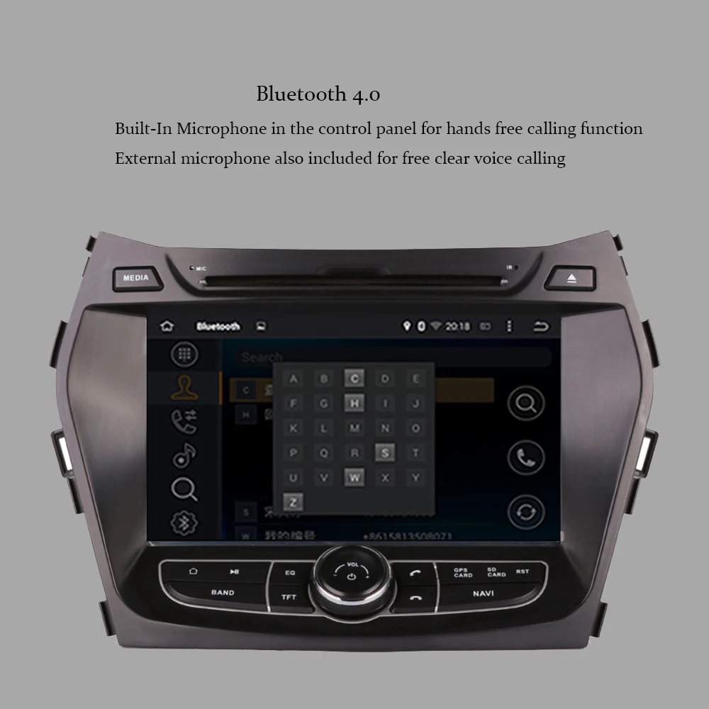 Cheap Android 9.0 Car Dvd Gps player For Hyundai ix45 2013-2018 Car multimedia player Audio Stereo GPS Navigation Radio RDS Head unit 4