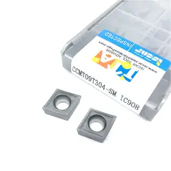 10 шт. внутренние инструменты токарные CCMT09T304 SM IC908/IC907 твердосплавные пластины токарный станок Режущий инструмент с ЧПУ Инструменты Tokarnyy amw