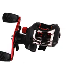 Правое или левое литье катушка 10BBs 6,3: 1 Наживка литья Рыболовная катушка Магнитная и центробежная двойная тормозная катушка