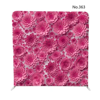 

No.363 pink paper flowers wall pillowcase backdrop for bridal bouquet