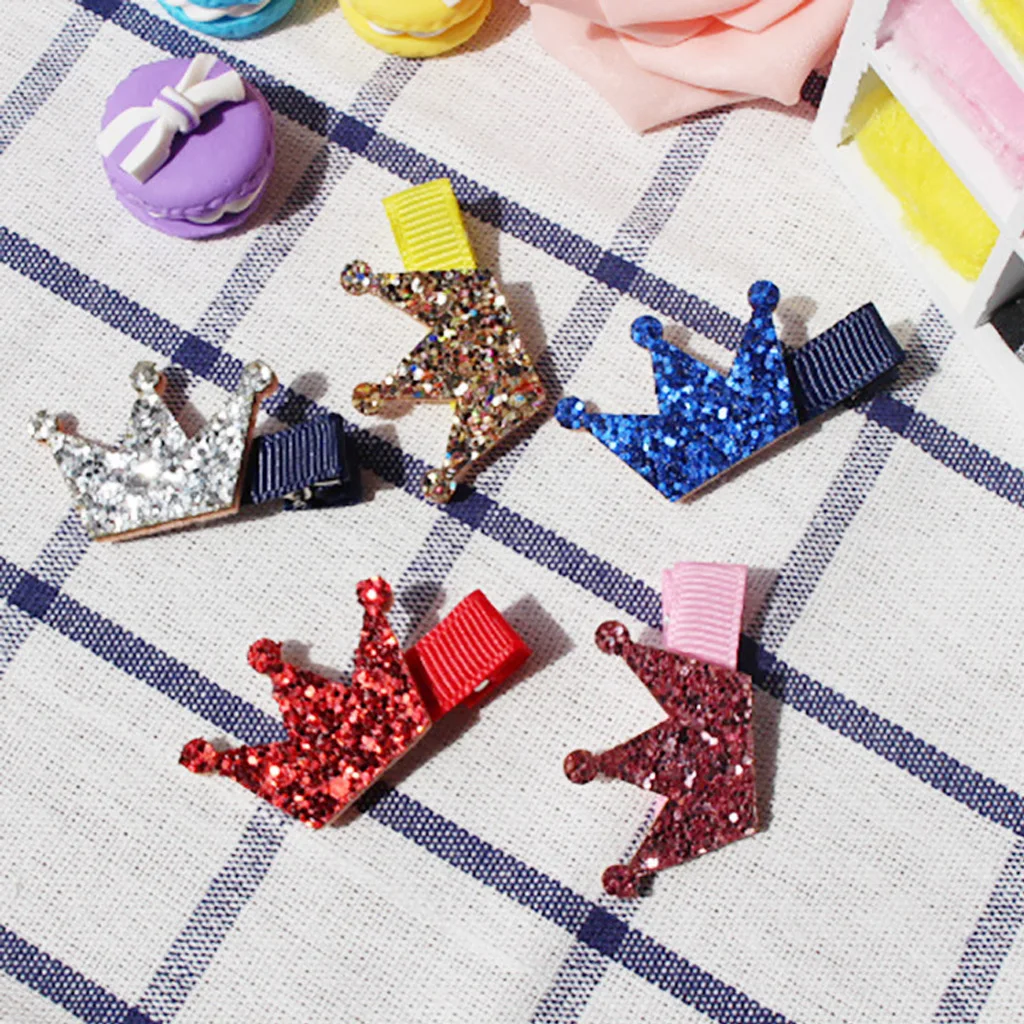 20x Mixed Felt Crown W Sequin Appliques Embellishment Craft For Card Making
