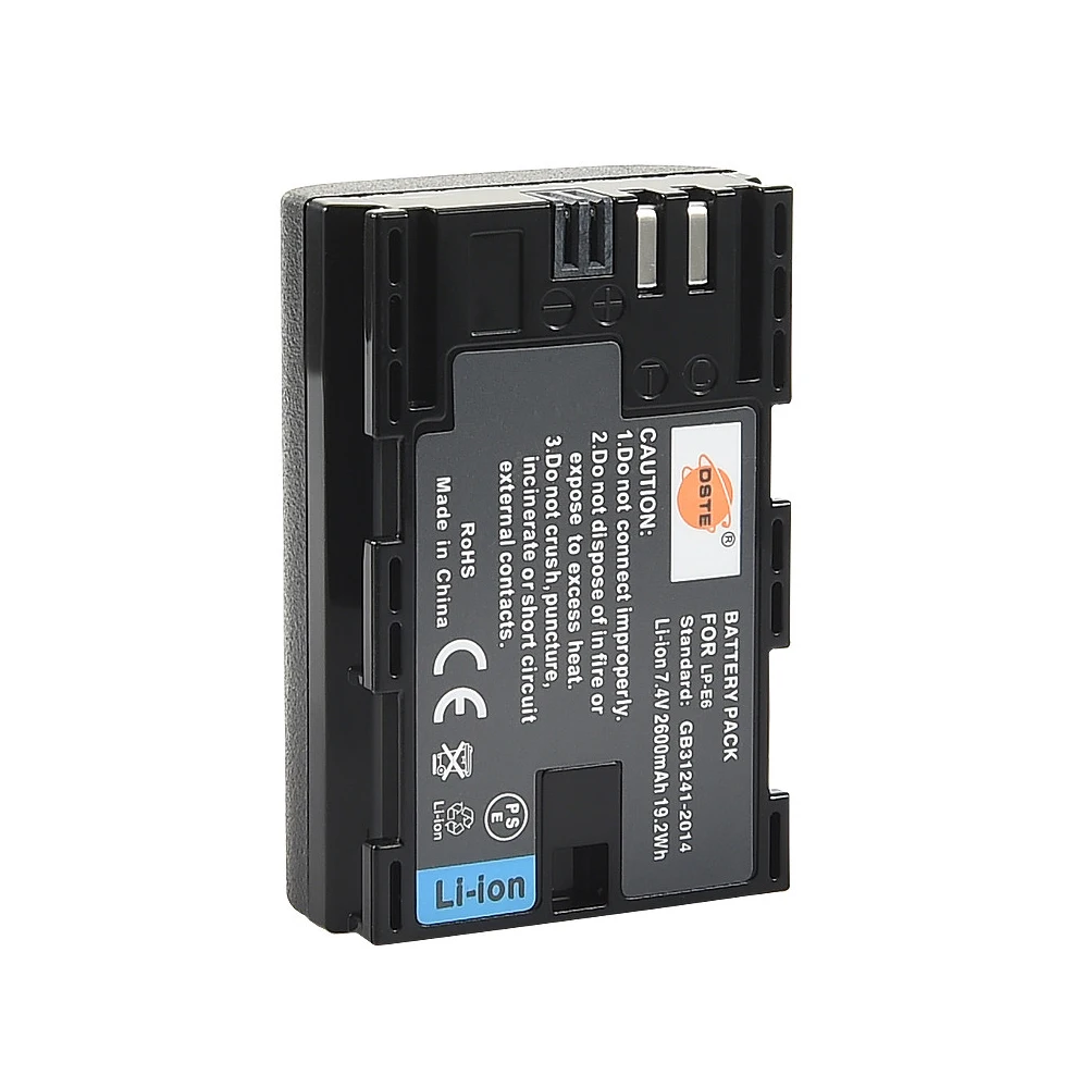 DSTE 10x LP-E6 Full Decode Battery for Canon EOS 5DS 5D Mark II 5D Mark III 6D 7D 60D 60Da 70D 80D DSLR EOS 5DSR Camera DSTE 10x LP-E6 Full Decode Battery for Canon EOS 5DS 5D Mark II 5D Mark III 6D 7D 60D 60Da 70D 80D DSLR EOS 5DSR Camera